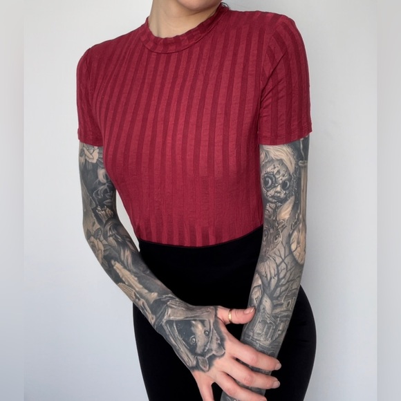 chandail col roulé small framboise - Picture 2 of 2